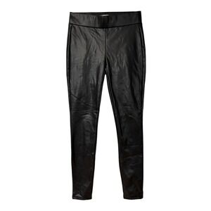 LOFT Black Faux Leather Pants Skinny‎ Leggings XS